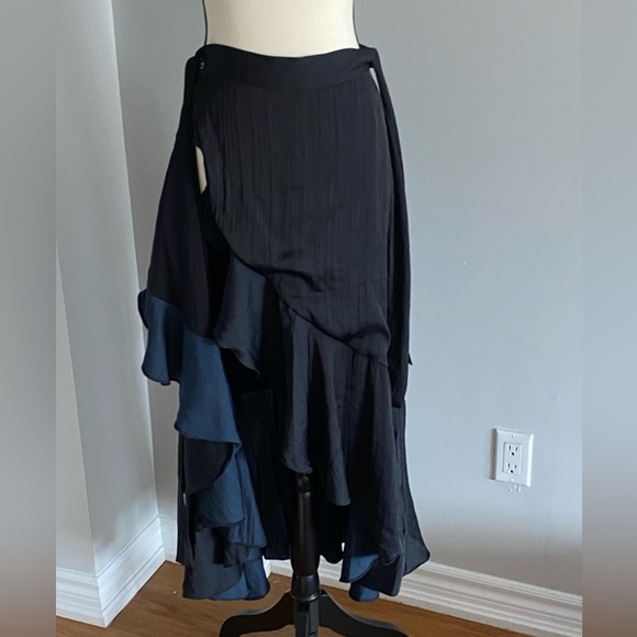 Maeve Ruffle Wrap Midi Skirt - Picture 7 of 14
